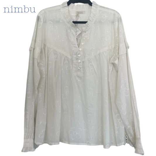 Nimbu Amar Top in Poppy White