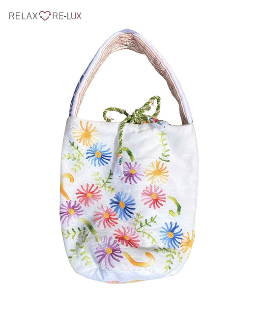 Relax Re-Lux “Ponza” Upcycled Cotton Bag White