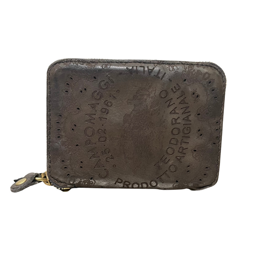 Campomaggi Lazer Cut Wallet in Grigio