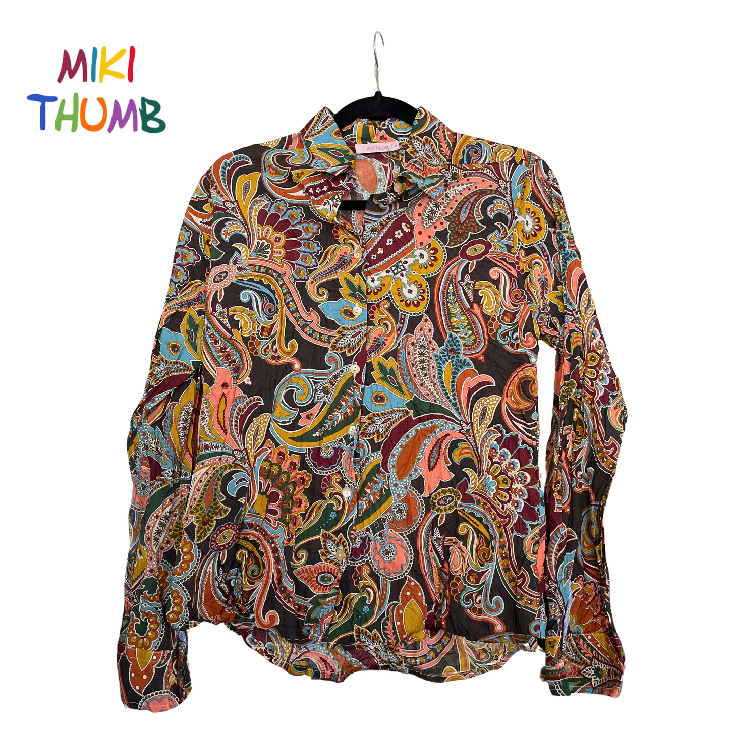 Miki Thumb Classic Shirt in Paisley Persia