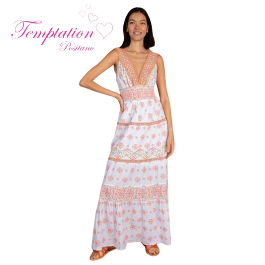 Temptation Positano Neto Dress in Orange