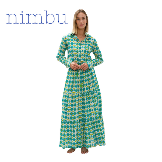 Nimbu Zu Shirt in Ikat Peacock