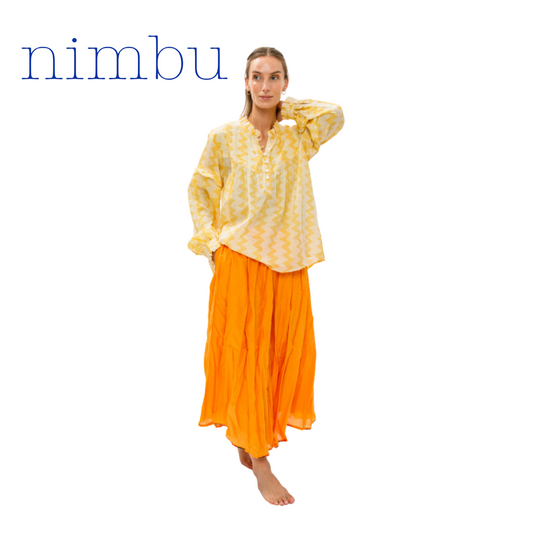 Nimbu Amar Top in Shibori Lemon