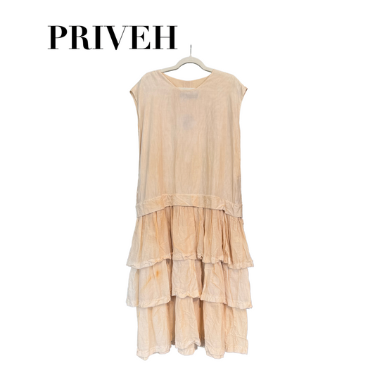 Priveh Natural Dyed Sleeveless Dress