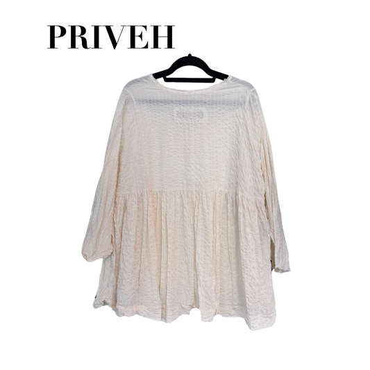 Priveh Textured Cotton Blouse