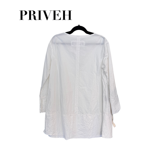 Priveh Long Sleeve V Neck Blouse