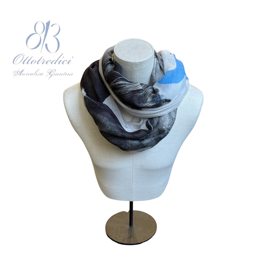 813 Ottotredici David Bowie Print Scarf