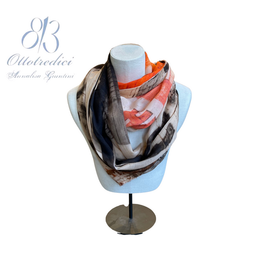 813 Ottotredici Beatles Print Scarf