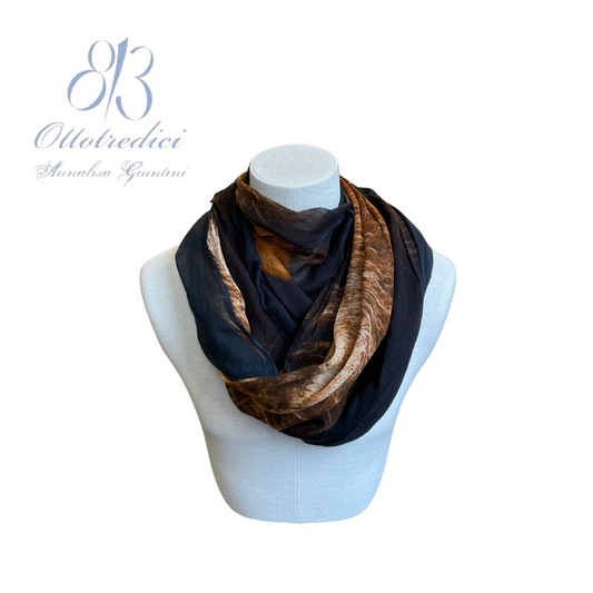813 Ottotredici Lion Print Scarf