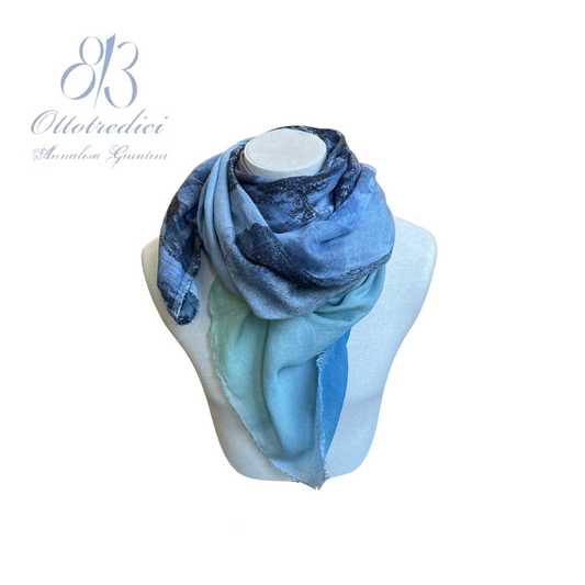 813 Ottotredici Gothic Abstract Landscape Scarf