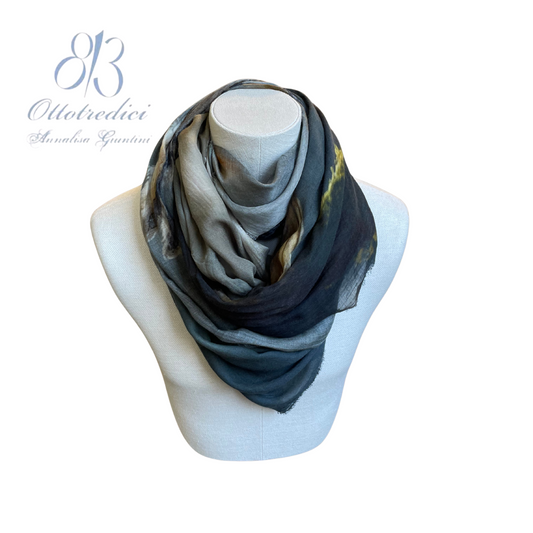 813 Ottotredici Owl Print Scarf