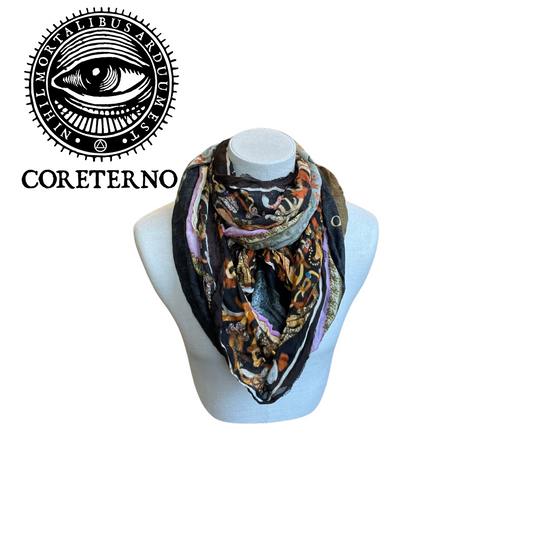 Coreterno Gothic Elizabethan Print Scarf