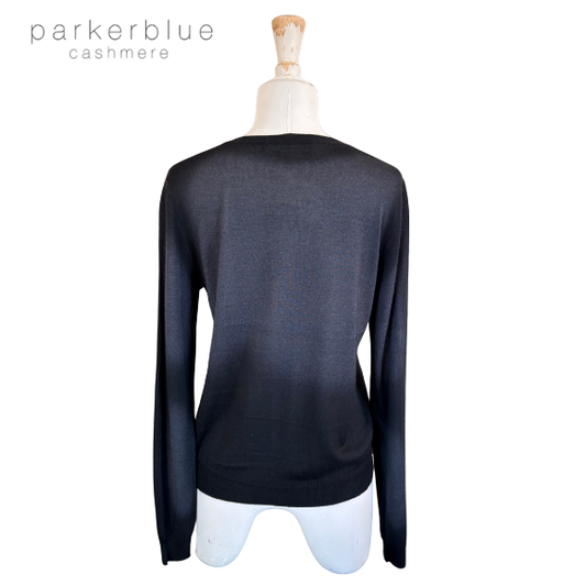 Parker Blue Cashmere Cardigan