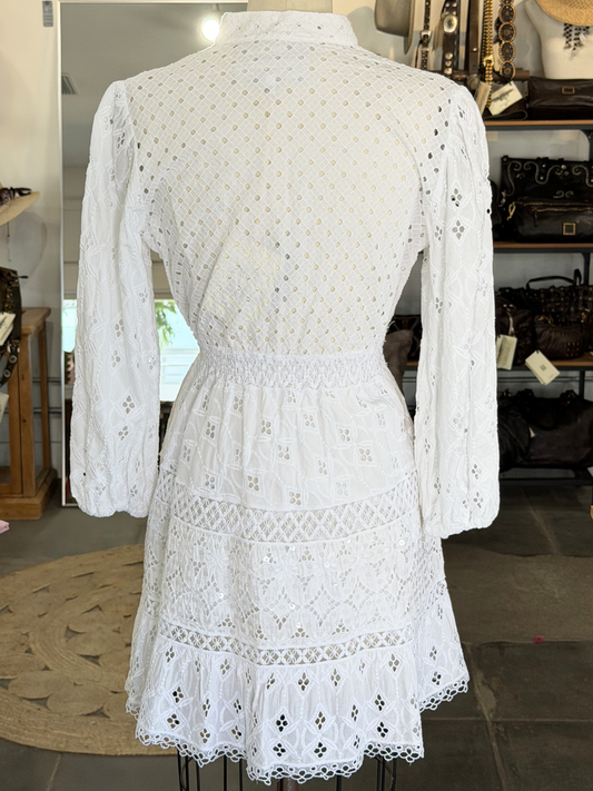 Temptation Positano Citronella Bianco Mini Dress