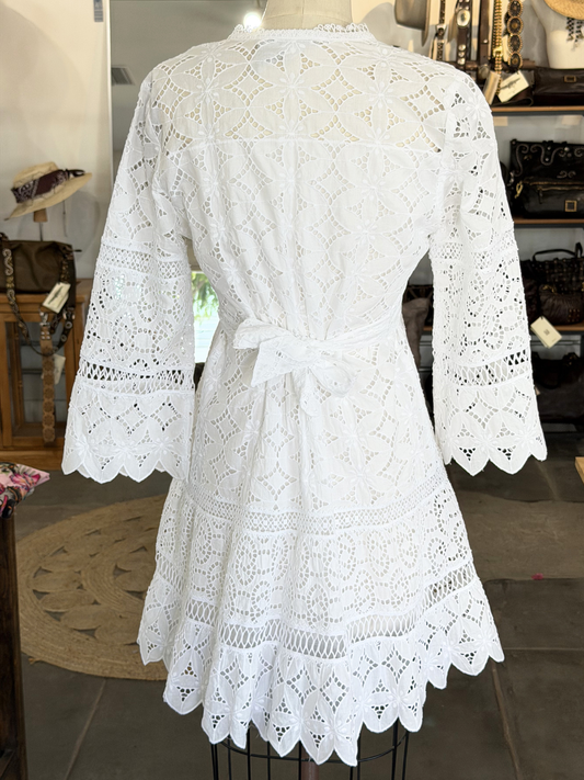 Temptation Positano Porcellana Bianco Wrap Dress