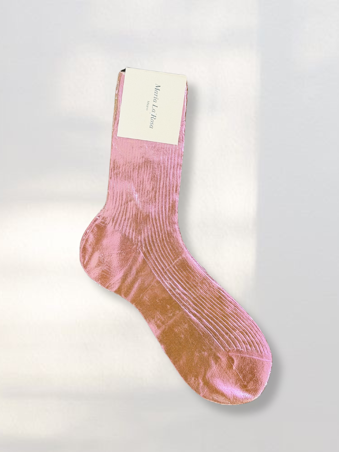 Maria La Rosa Laminated Socks in Cannella