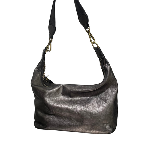 Campomaggi Metallic Shoulder Bag in Grigio