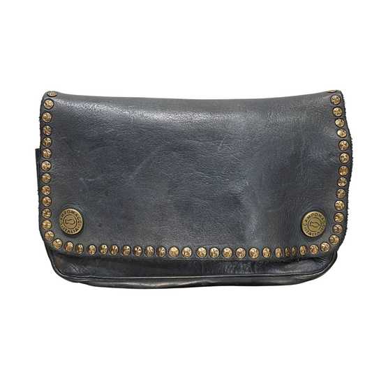 Campomaggi Crossbody Bag with rivets in Zaffiro