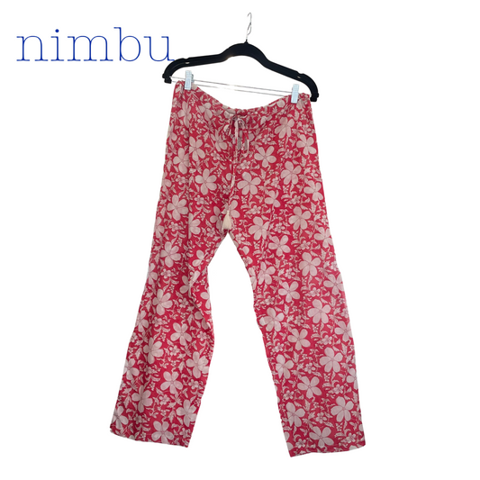 Nimbu PJ Pants in Poppy Rose