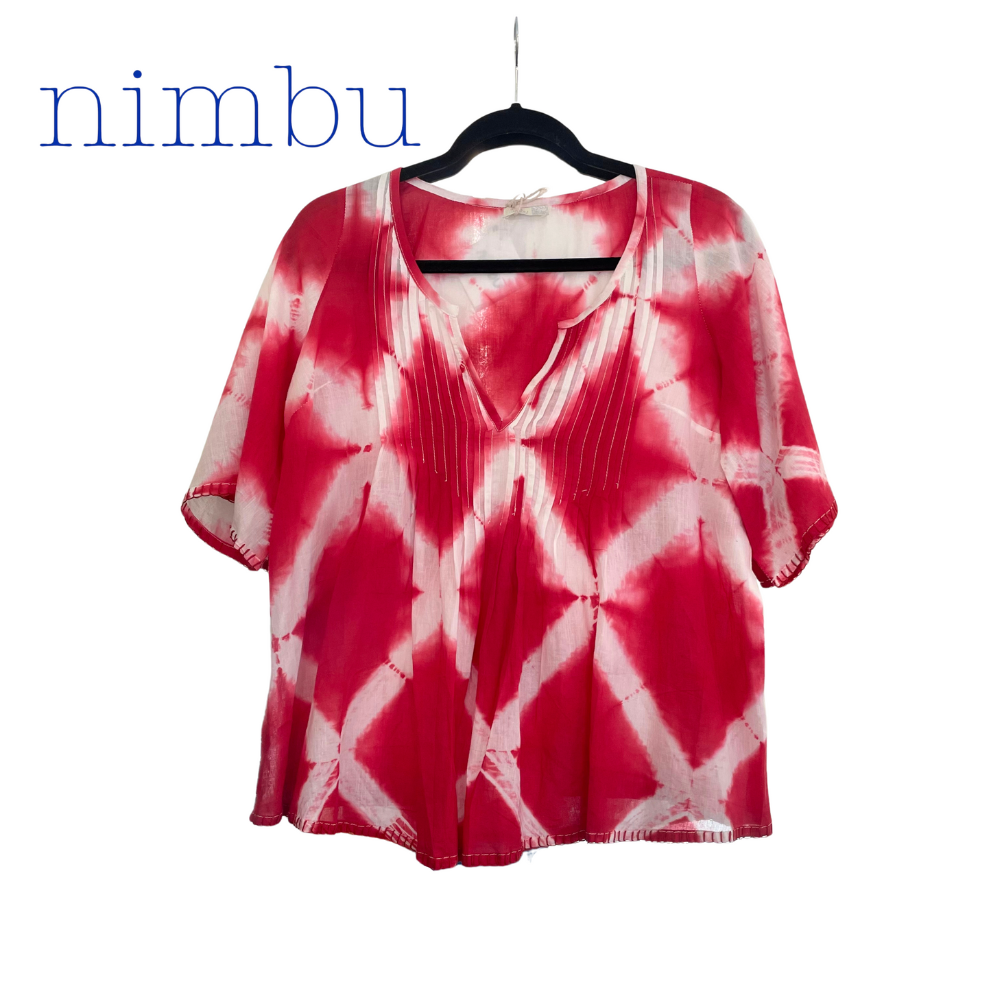 Nimbu Dalia Top in Tyedye Red
