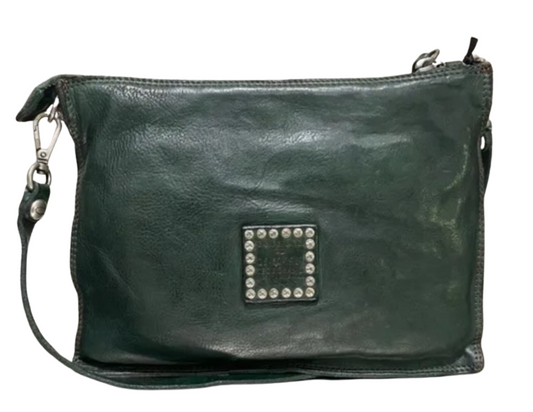 Bottiglia leather Campomaggi bag with butterfly embellishment