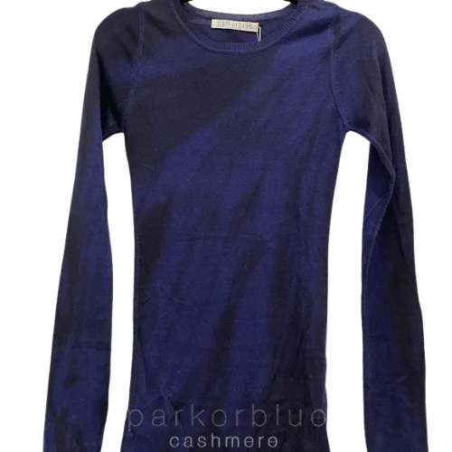 Parker Blue Cashmere Black and dark blue tie dye long line sweater