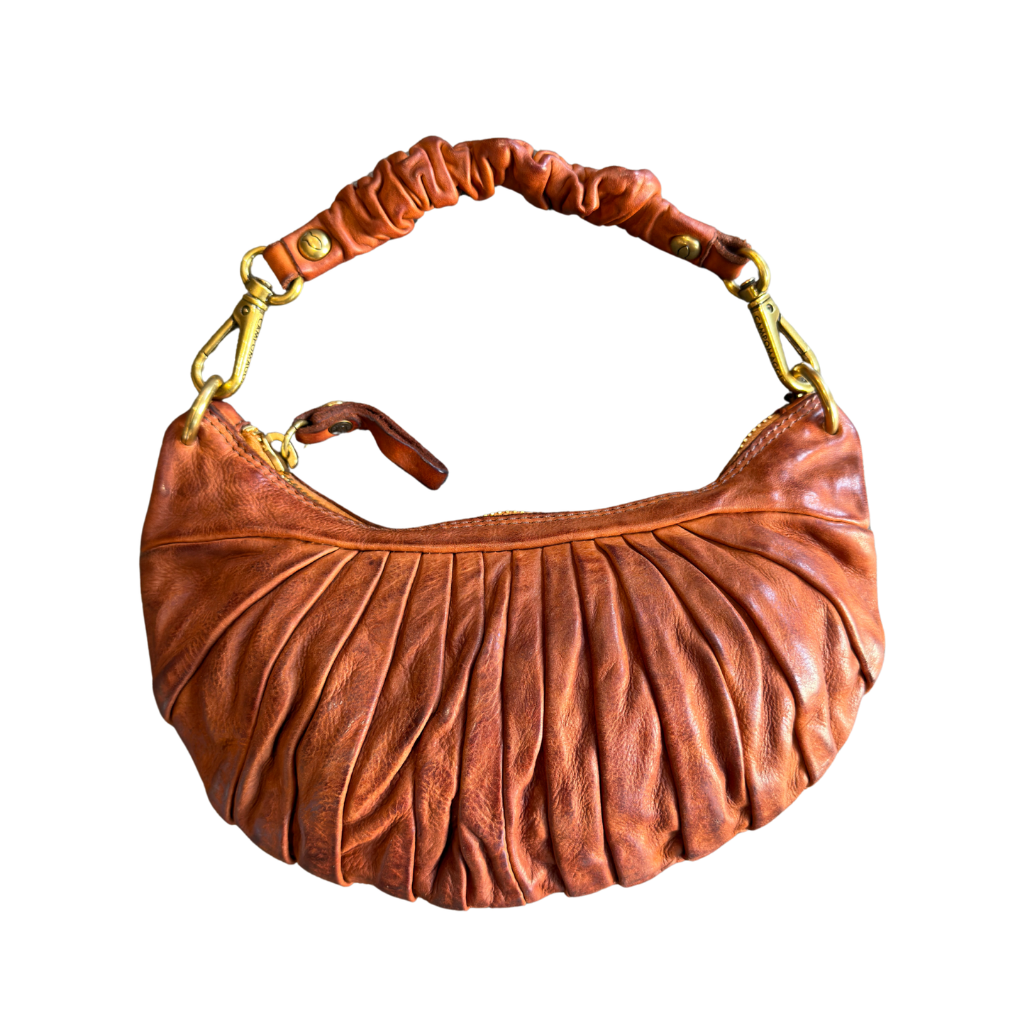 Shoulder Bag "LUNA" in Mattone