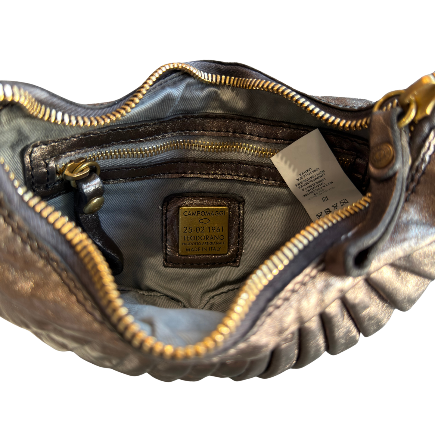 Shoulder Bag "LUNA" in Metallic