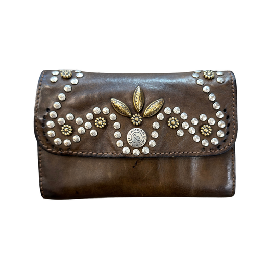 Studded Campomaggi Wallet in Military
