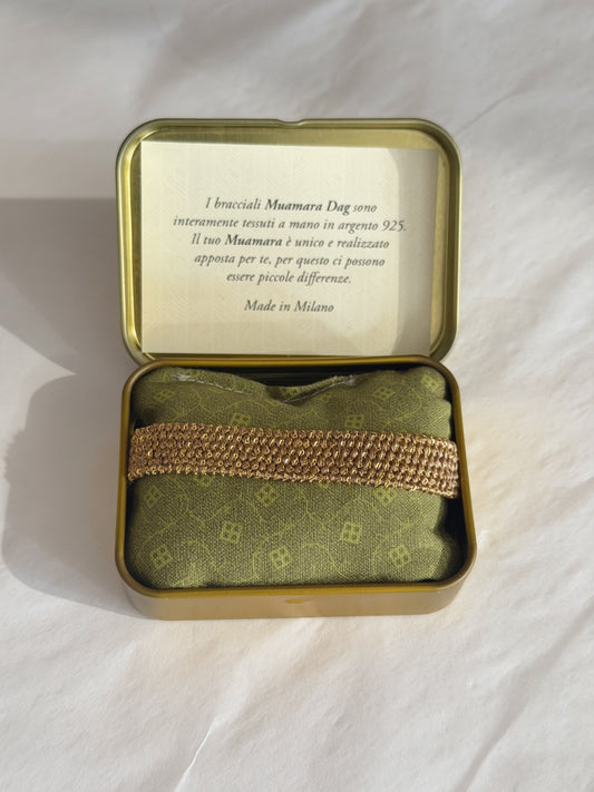 Dag Gioielli Textured Gold & Silver Bracelet