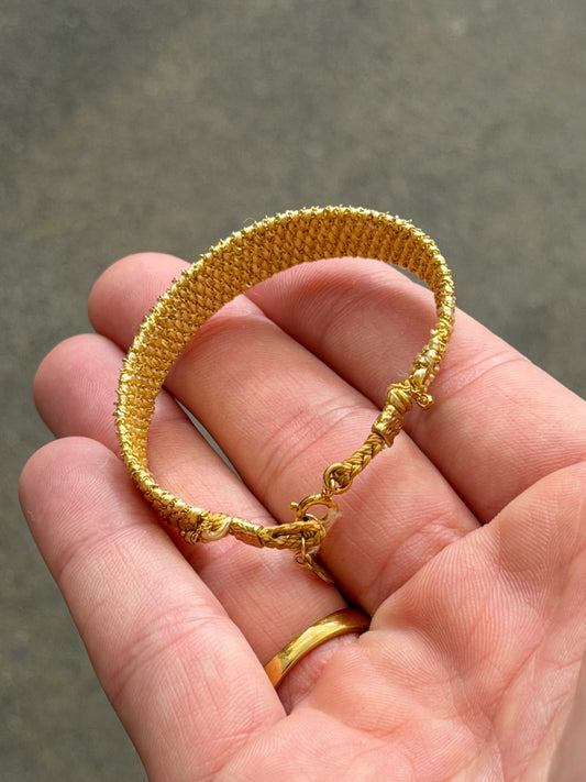 Dag Gioielli Textured Gold/Silver Bracelet