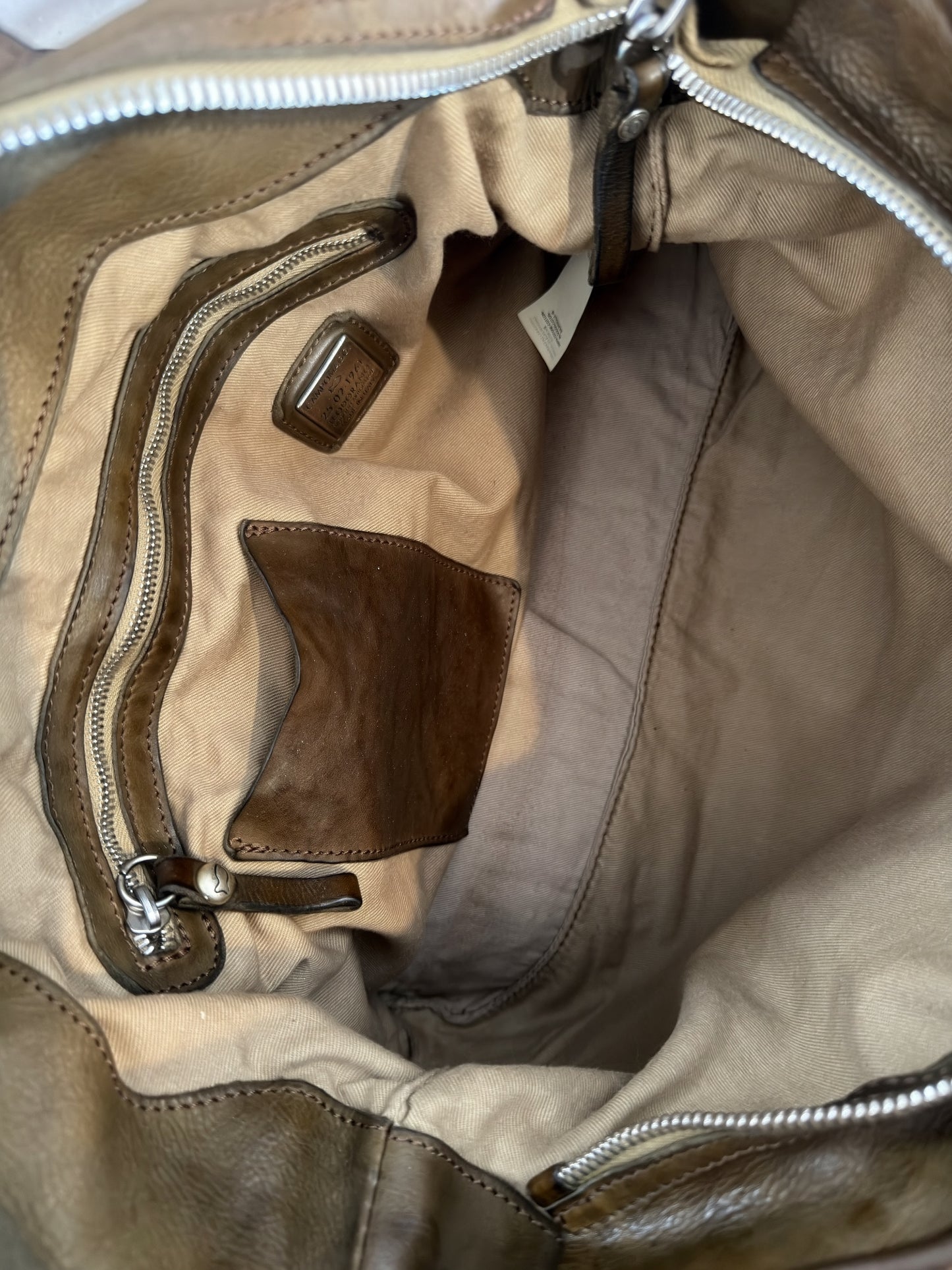 Campomaggi Weekend Canvas Bag in Military