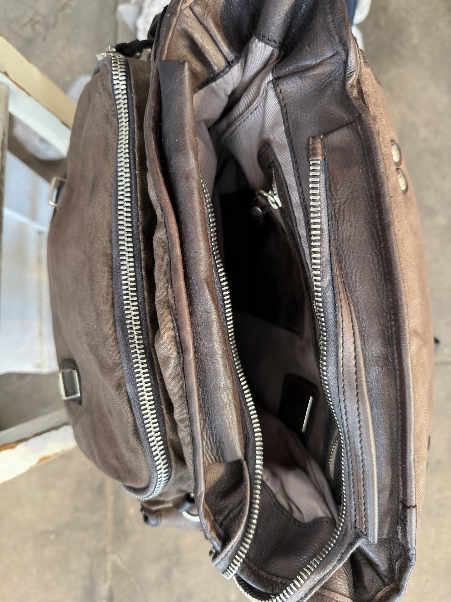 Campomaggi Canvas Backpack in Grigio