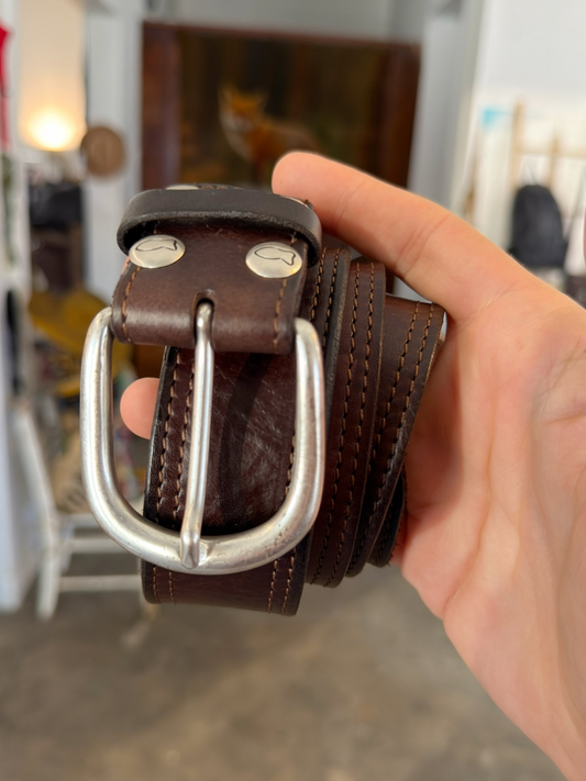 Campomaggi Leather Belt in Moro