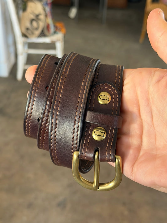 Campomaggi Leather Belt in Moro