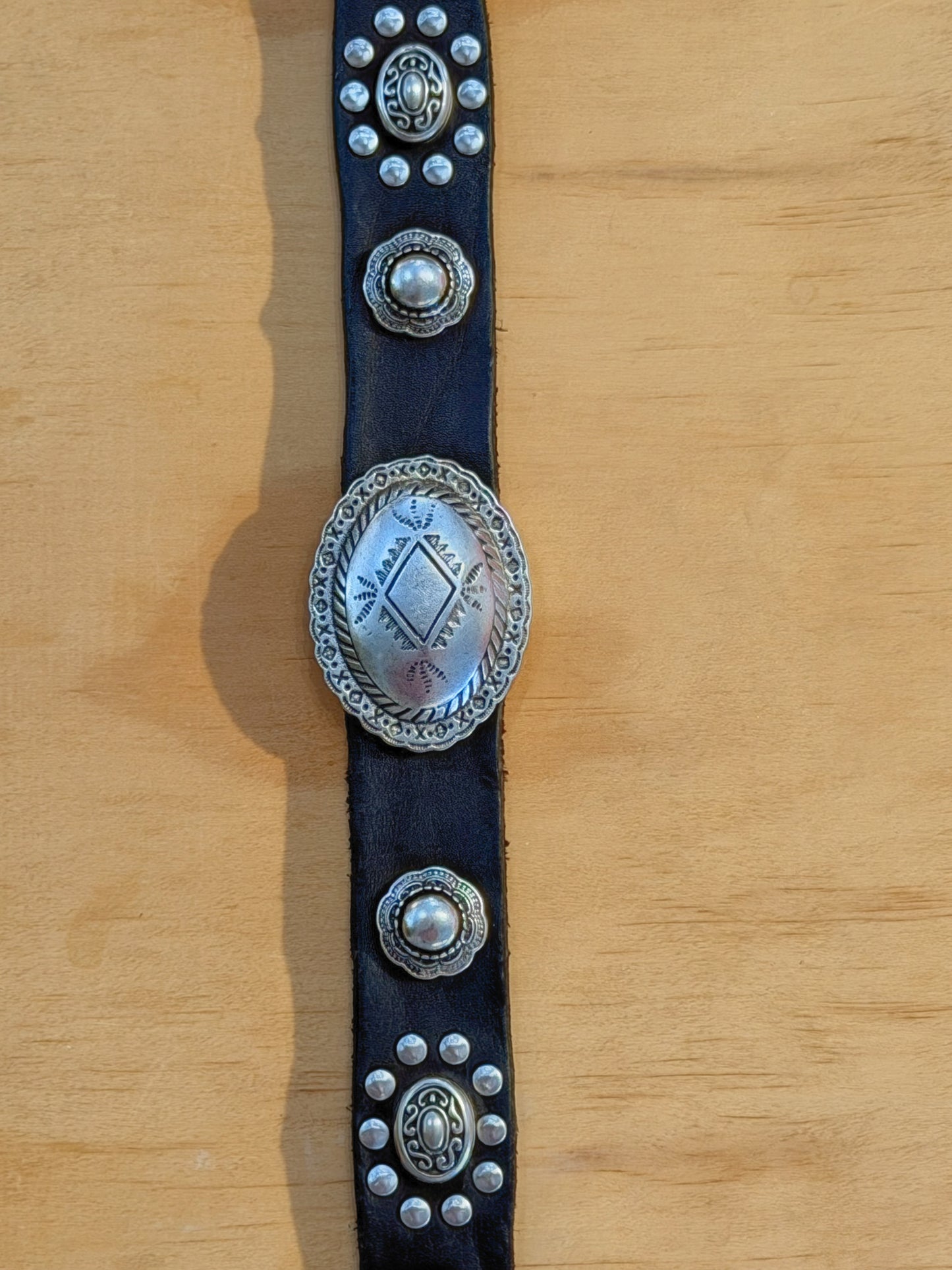 Campomaggi Leather Studded Belt in Moro