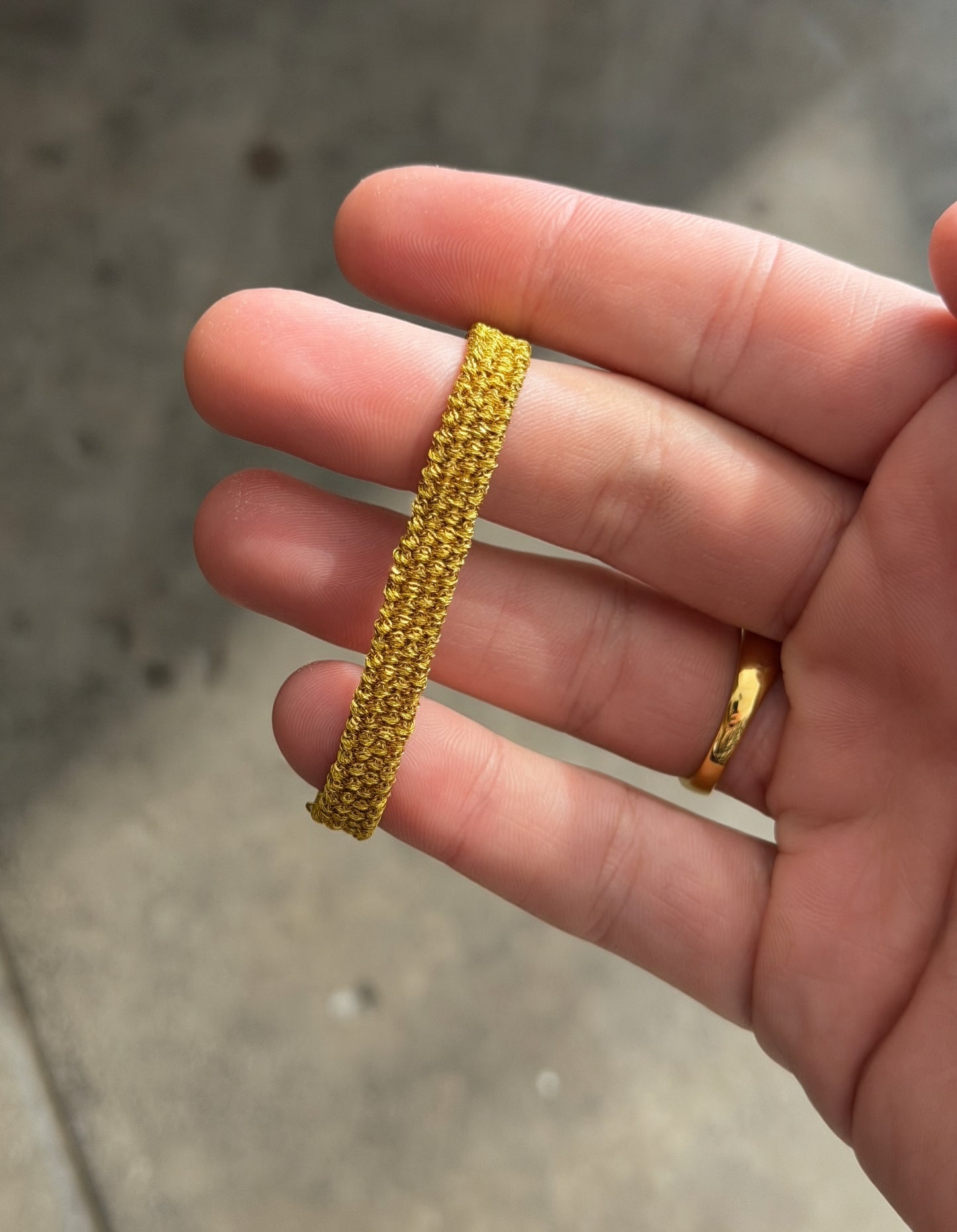 Dag Woven 14k Gold Woven Bracelet