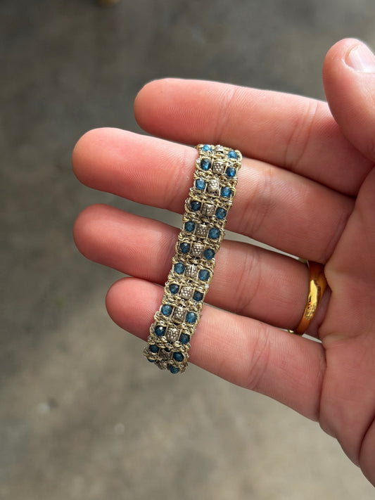 Dag Gioielli Silver Bracelet with London Blue Topaz