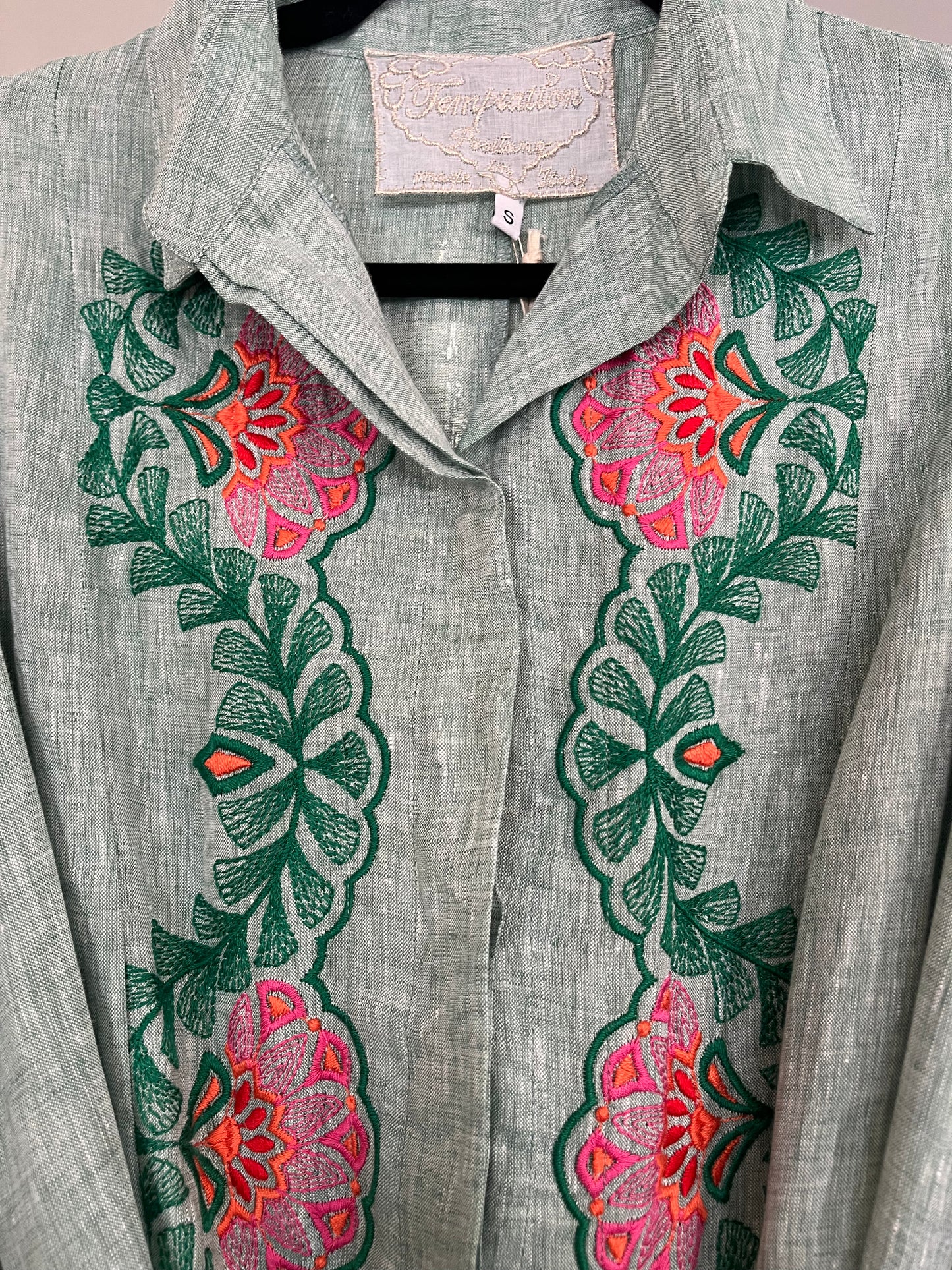 Temptation Positano Buttoned Dress with Tie