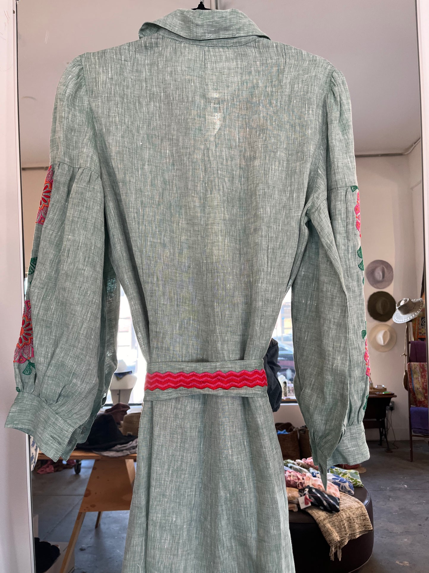 Temptation Positano Buttoned Dress with Tie