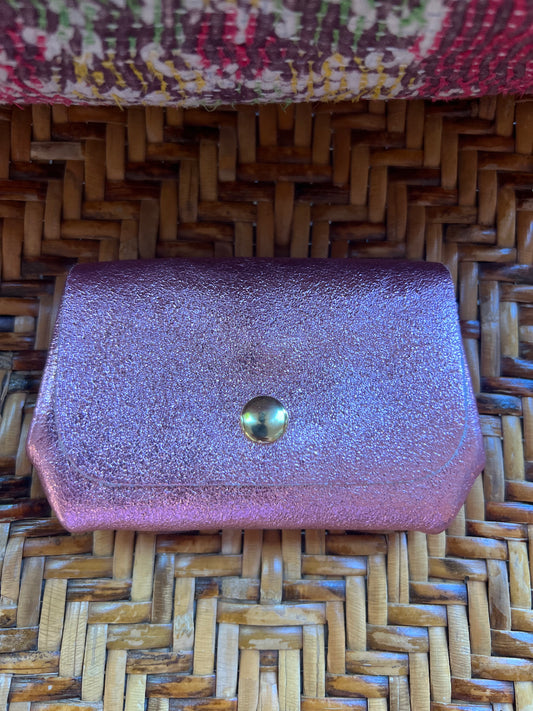 Boheme Wallet in Light Pink Metallic