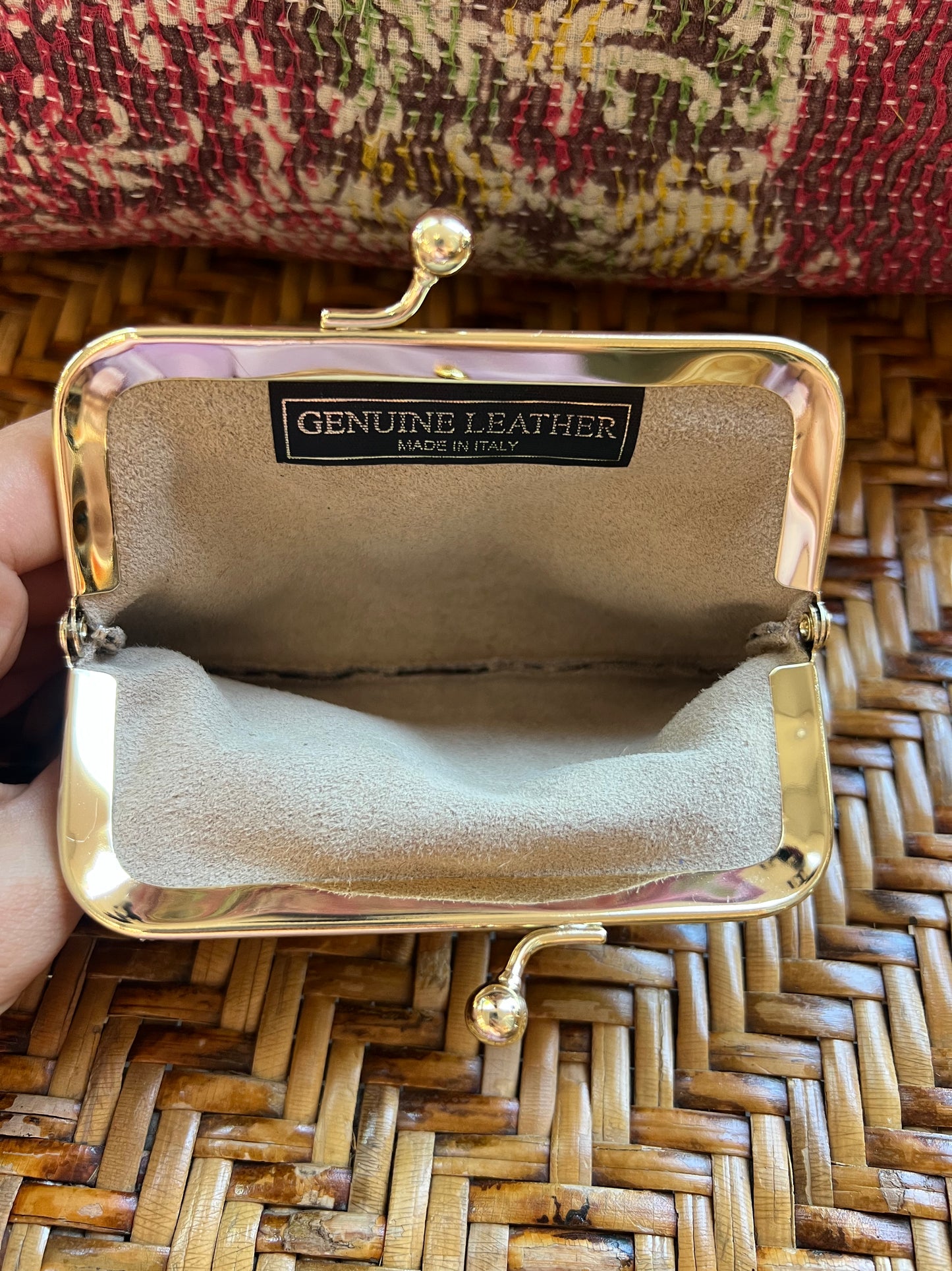 Boheme Wallet - Kiss Lock frame in Leotard