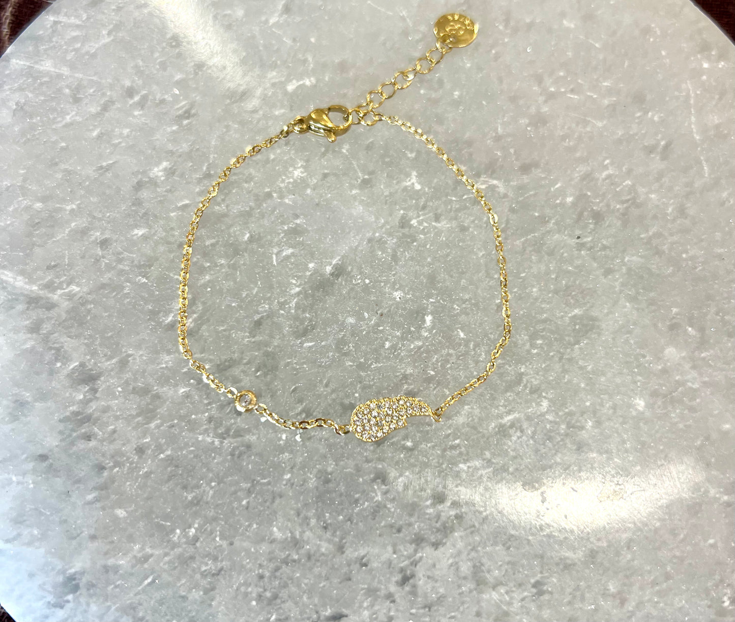 Habaha Paris Golden Angel's Wing Bracelet