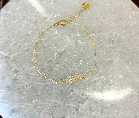 Habaha Paris Golden Angel's Wing Bracelet