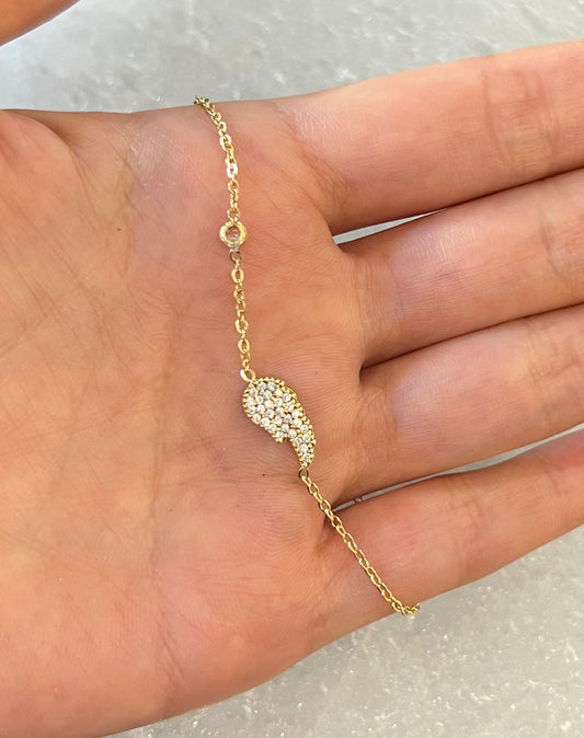 Habaha Paris Golden Angel's Wing Bracelet