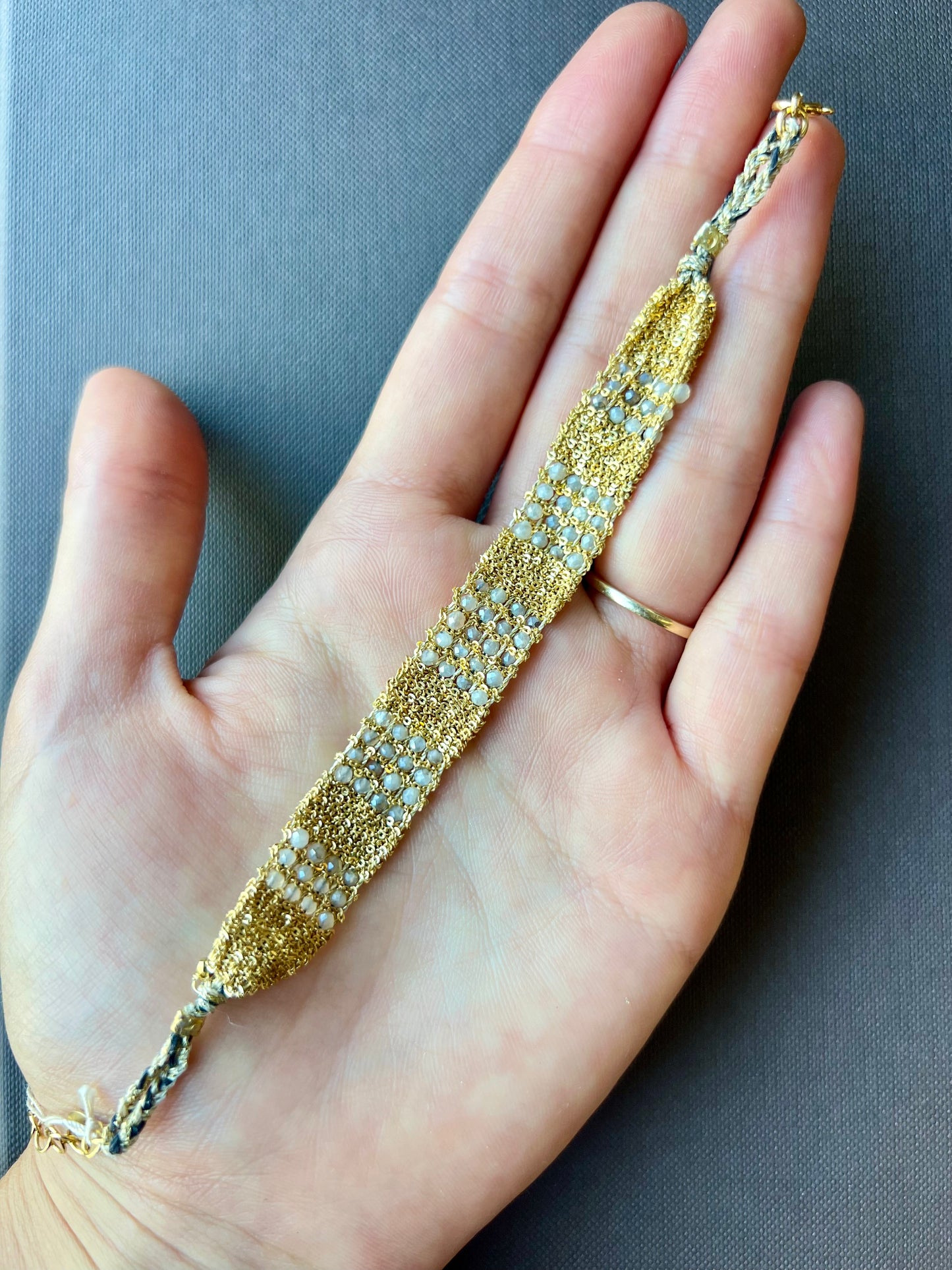 DAG Gold Mystic Moonstone Bracelet