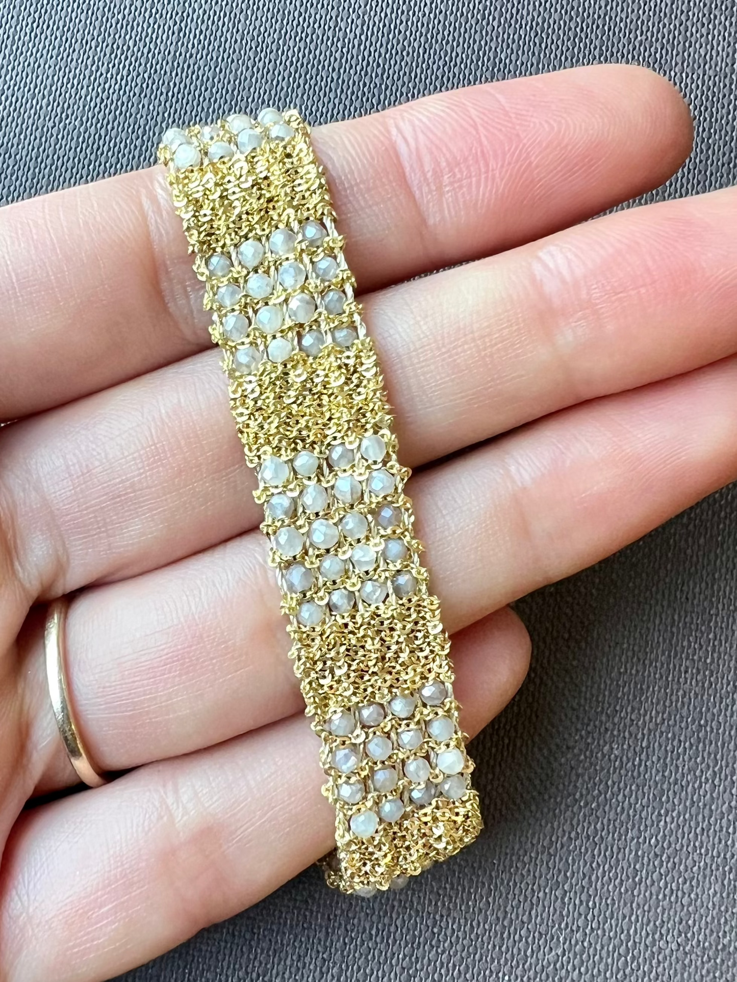 DAG Gold Mystic Moonstone Bracelet