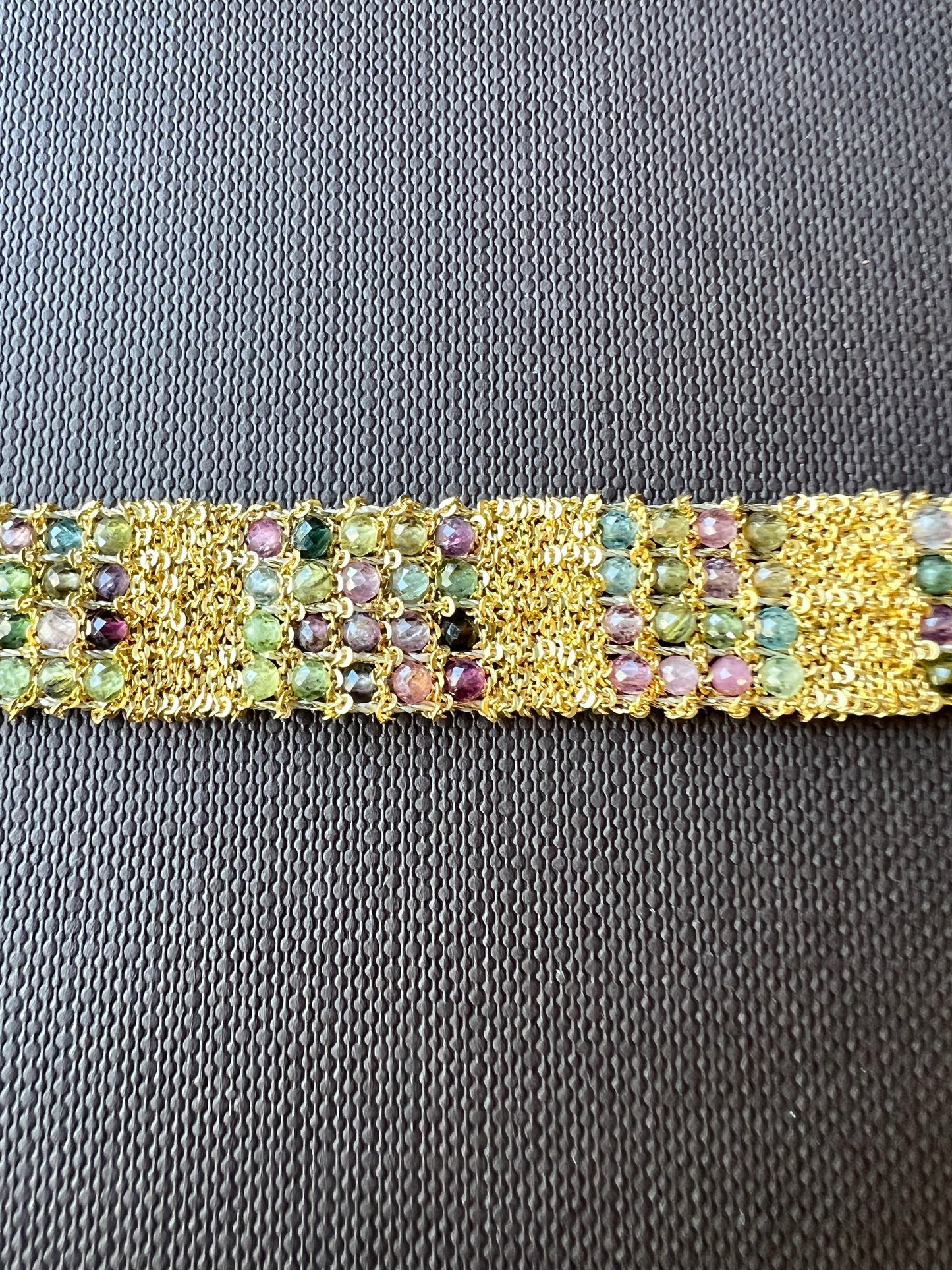 Dag Woven Gold Tourmaline Bracelet