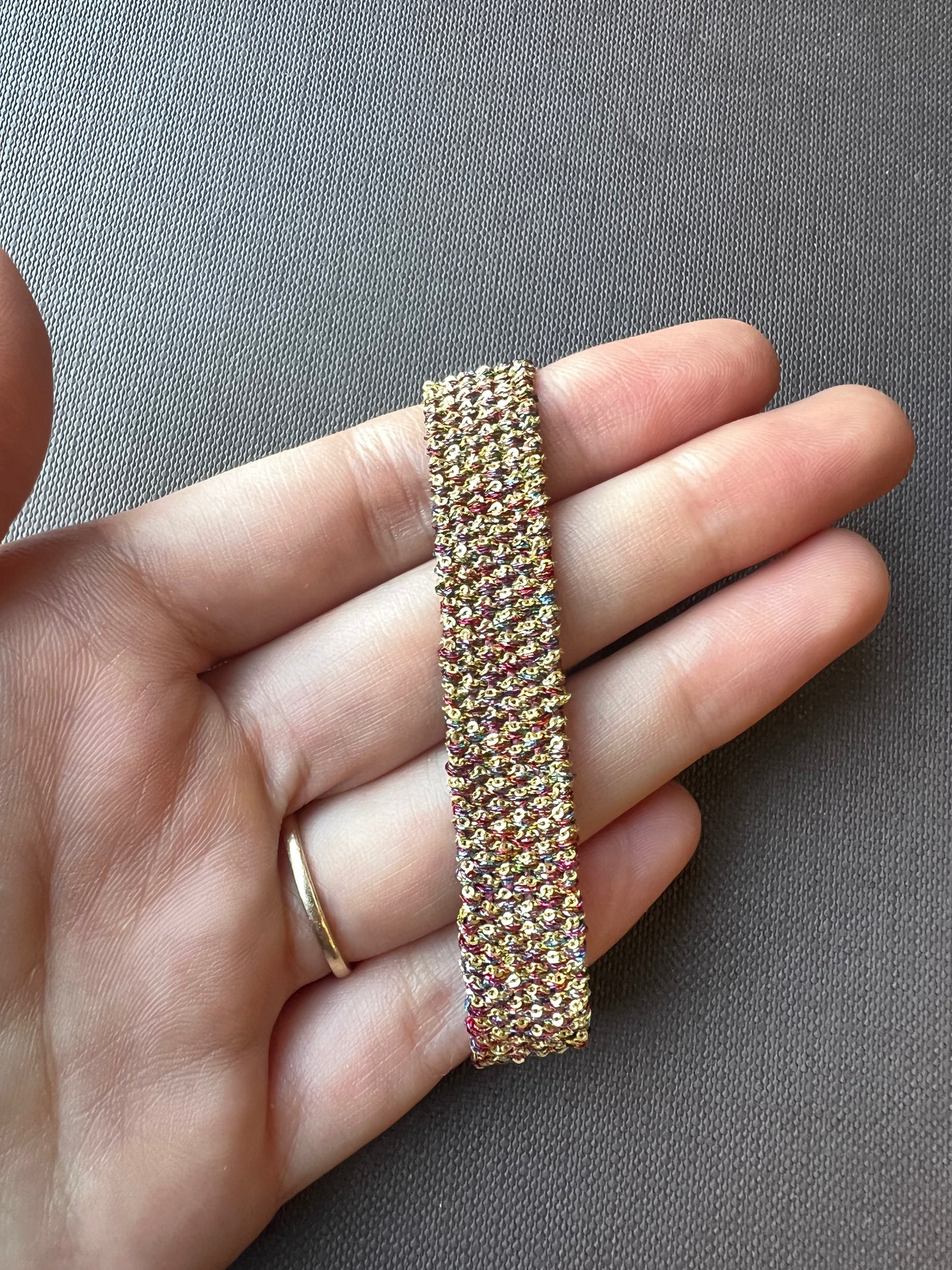 DAG Woven  Briliant Gold Bracelet