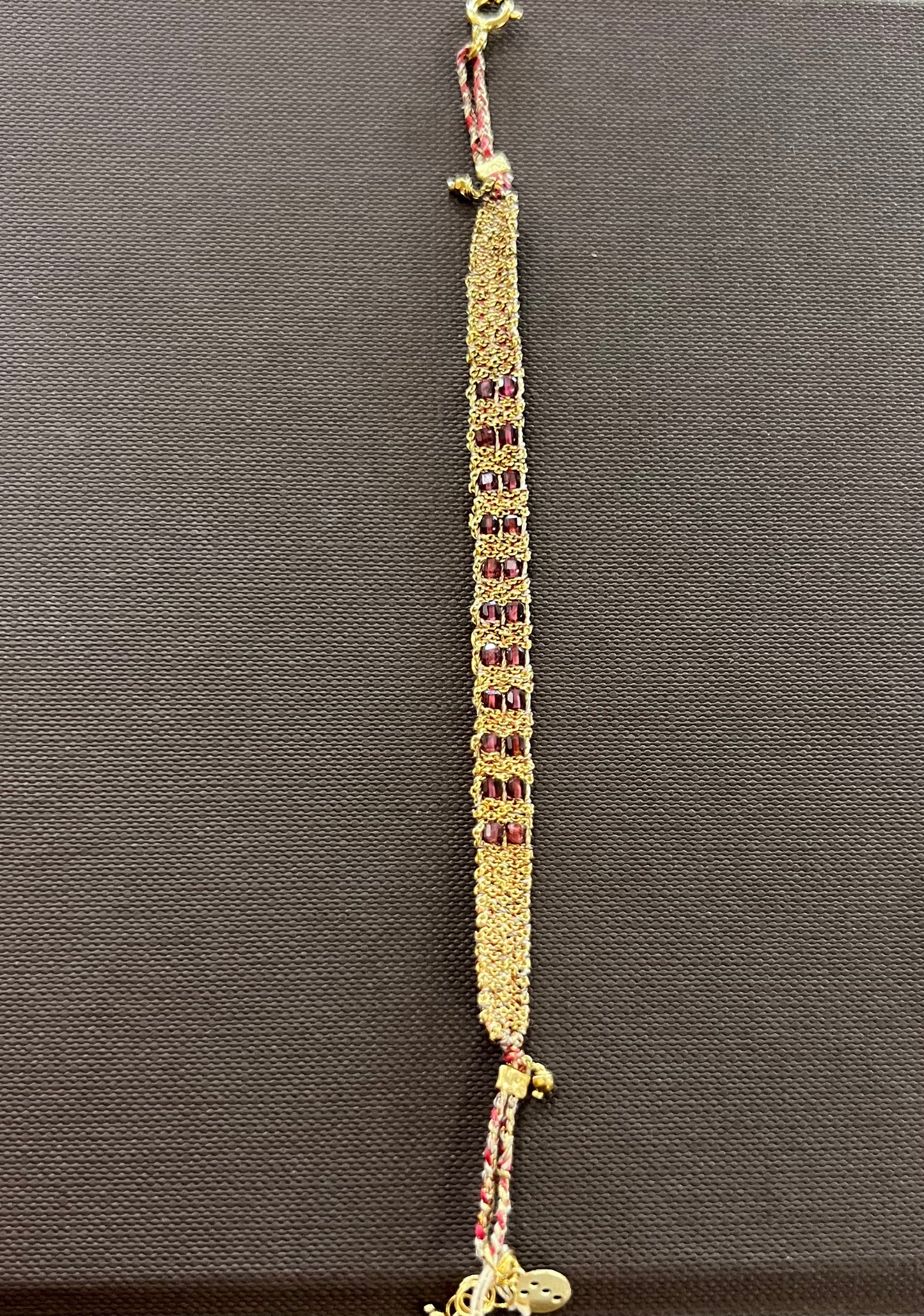Dag Gold Woven Gemstone Bracelet